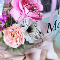 Bouquet in a bubble.