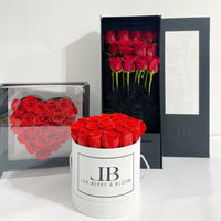 Deluxe Box- Dozen Fresh Cut Roses