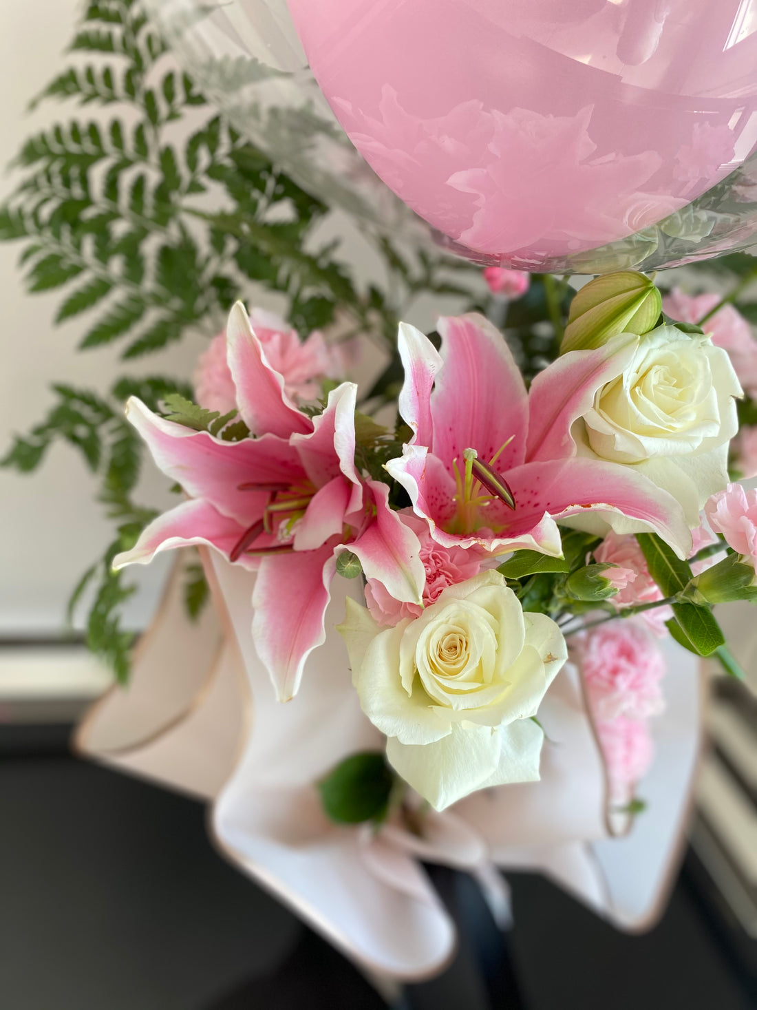 Mother’s Day Flowers with large Balloon