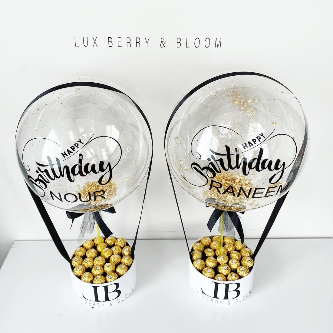 Personalized Bubble Balloon with Chocolate Box