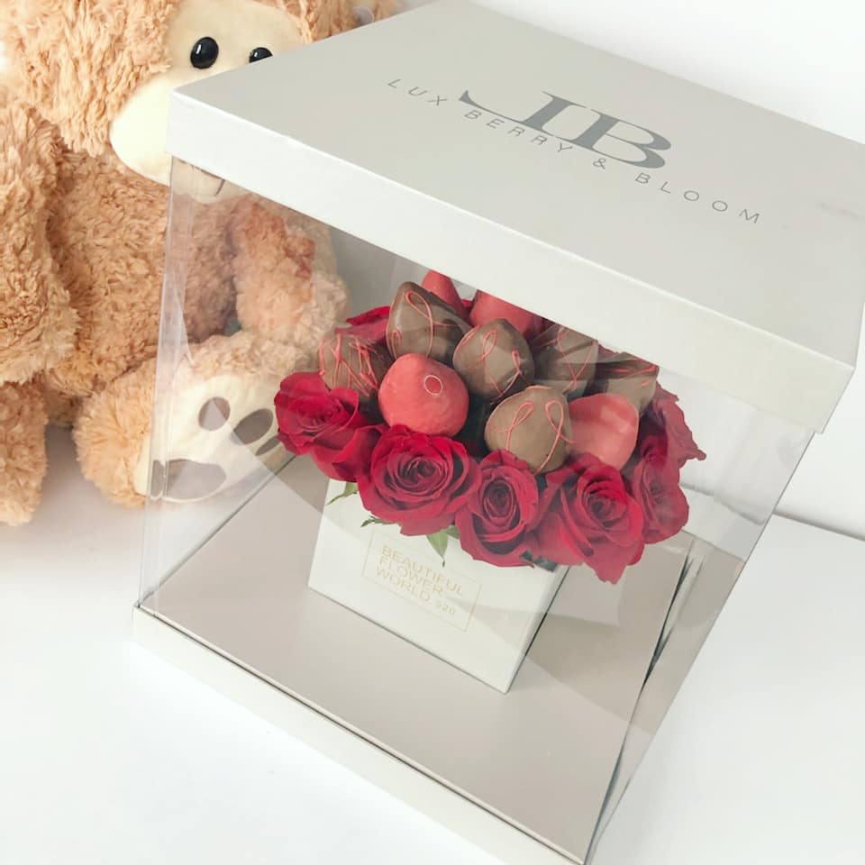 Roses and Chocolate dipped Strawberries