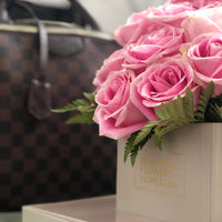 Pink Affair Roses - Signature Square Gift Box