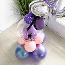 Load image into Gallery viewer, Deluxe Number Bubble Balloon arrangements