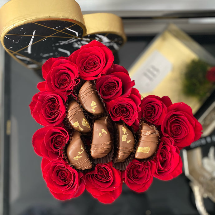 Roses and Belgian Chocolate Brownies