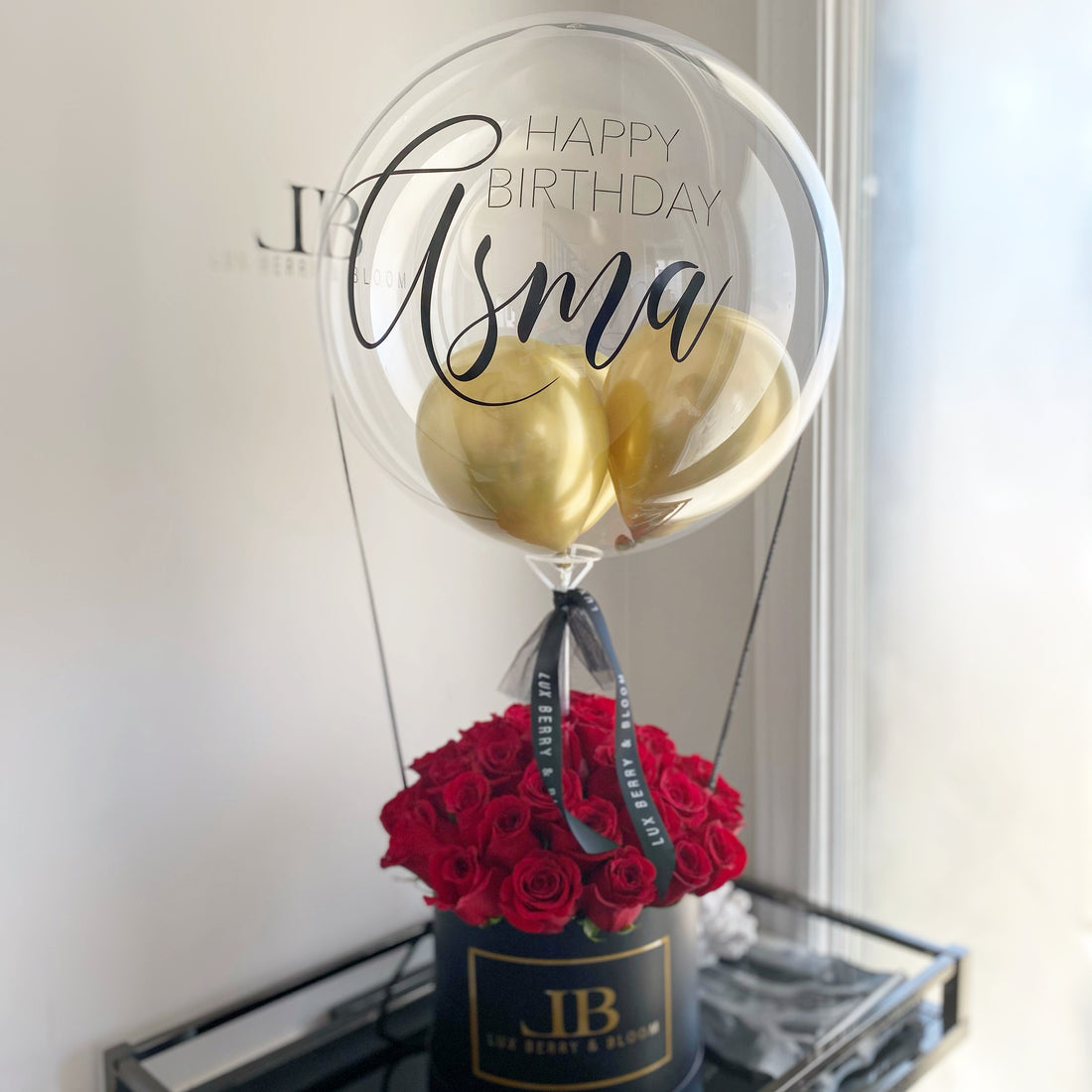 Grande Roses and Balloon Bundle