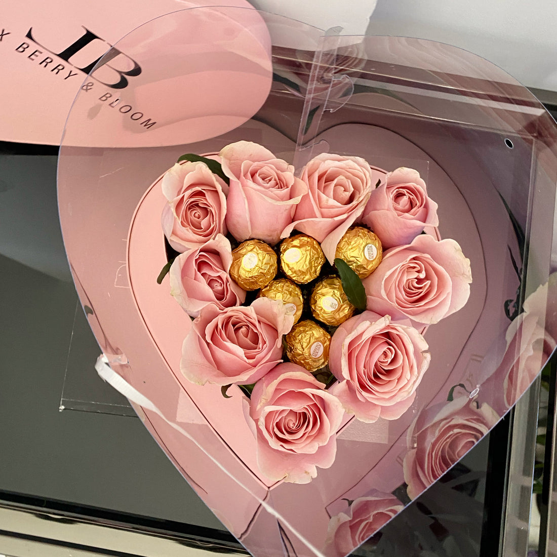 Roses and Ferrero in Heart