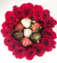 Load image into Gallery viewer, Roses and Berries Ring Box Red