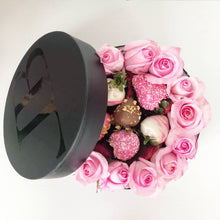 Load image into Gallery viewer, Roses and Berries Ring Box Pink