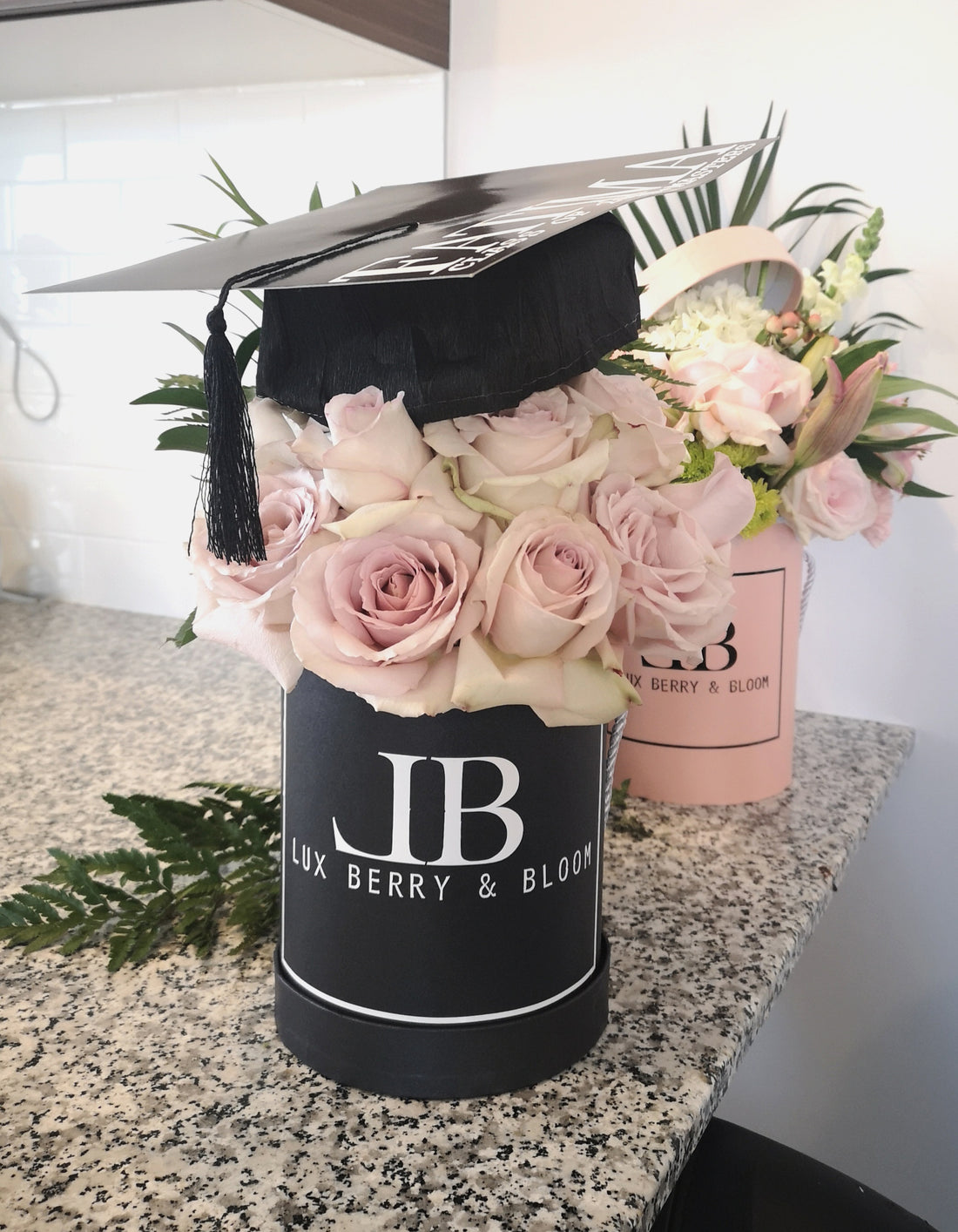 Personalized Graduation Flower Arrangement