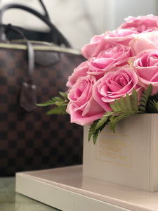 Pink Affair Roses - Signature Square Gift Box