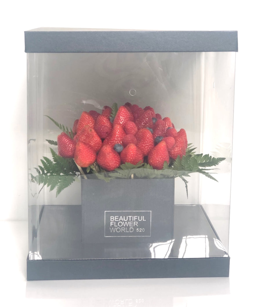 Berry Arrangement - Square Flower Box