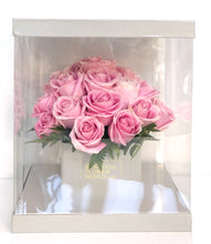 Load image into Gallery viewer, Pink Affair Roses - Signature Square Gift Box